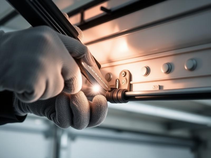 Garage Door Repair - professional garage door service technician at work